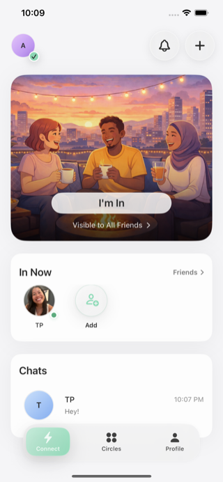 I'm In feature screenshot